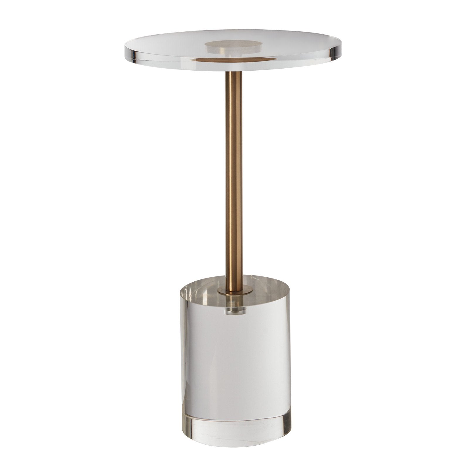 Basketball & Basketball Accessories: VEVOR Clear Acrylic End Table, Acrylic Side Table with a Solid Base, 11.9 x 11.9 inch Round Tabletop, 21.4 inch High, for Coffee, Drink, Food, Snack used in Living Room, Bedroom, and Study