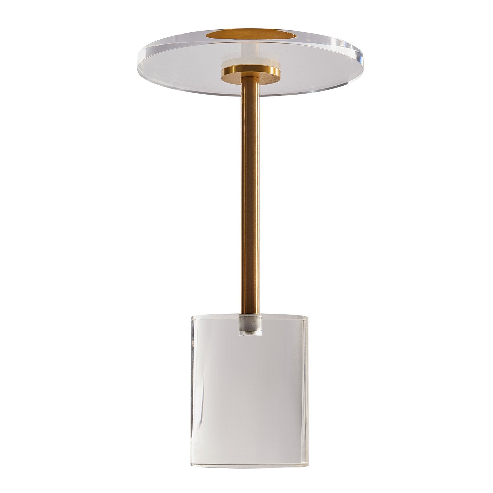 Basketball & Basketball Accessories: VEVOR Clear Acrylic End Table, Acrylic Side Table with a Solid Base, 11.9 x 11.9 inch Round Tabletop, 21.4 inch High, for Coffee, Drink, Food, Snack used in Living Room, Bedroom, and Study