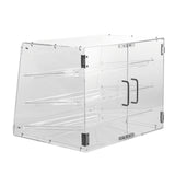 Food Storage: VEVOR Pastry Display Case, 3-Tier Commercial Countertop Bakery Display Case, Acrylic Display Box with Rear Door Access & Removable Shelves, Keep Fresh for Donut Bagels Cake Cookie