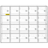 Storage Cabinets & Lockers: VEVOR Acrylic Cell Phone Locker Box Storage Cabinet Pocket w/Keys 20 Slots Clear