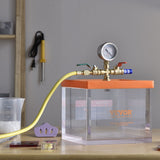 Vacuums: VEVOR 2 Gallon Vacuum Chamber, Upgraded Multipurpose Acrylic Vacuum Degassing Chamber, Transparent Vacuum Chamber, for Resin Degassing, Silica Gel Degassing, Gypsum Degassing and Vacuum Extraction