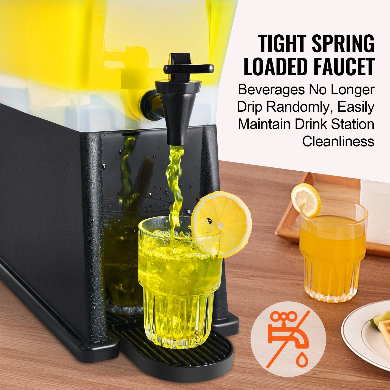 Food Dehydrators: VEVOR Beverage Dispenser, 3 Gallon Drink Dispenser for Parties, Plastic Juice Dispenser with Stand Spigot Lid, Iced Tea Lemonade Juice Water Dispenser, for Restaurants, Hotels, Parties