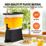 Food Dehydrators: VEVOR Beverage Dispenser, 3 Gallon Drink Dispenser for Parties, Plastic Juice Dispenser with Stand Spigot Lid, Iced Tea Lemonade Juice Water Dispenser, for Restaurants, Hotels, Parties