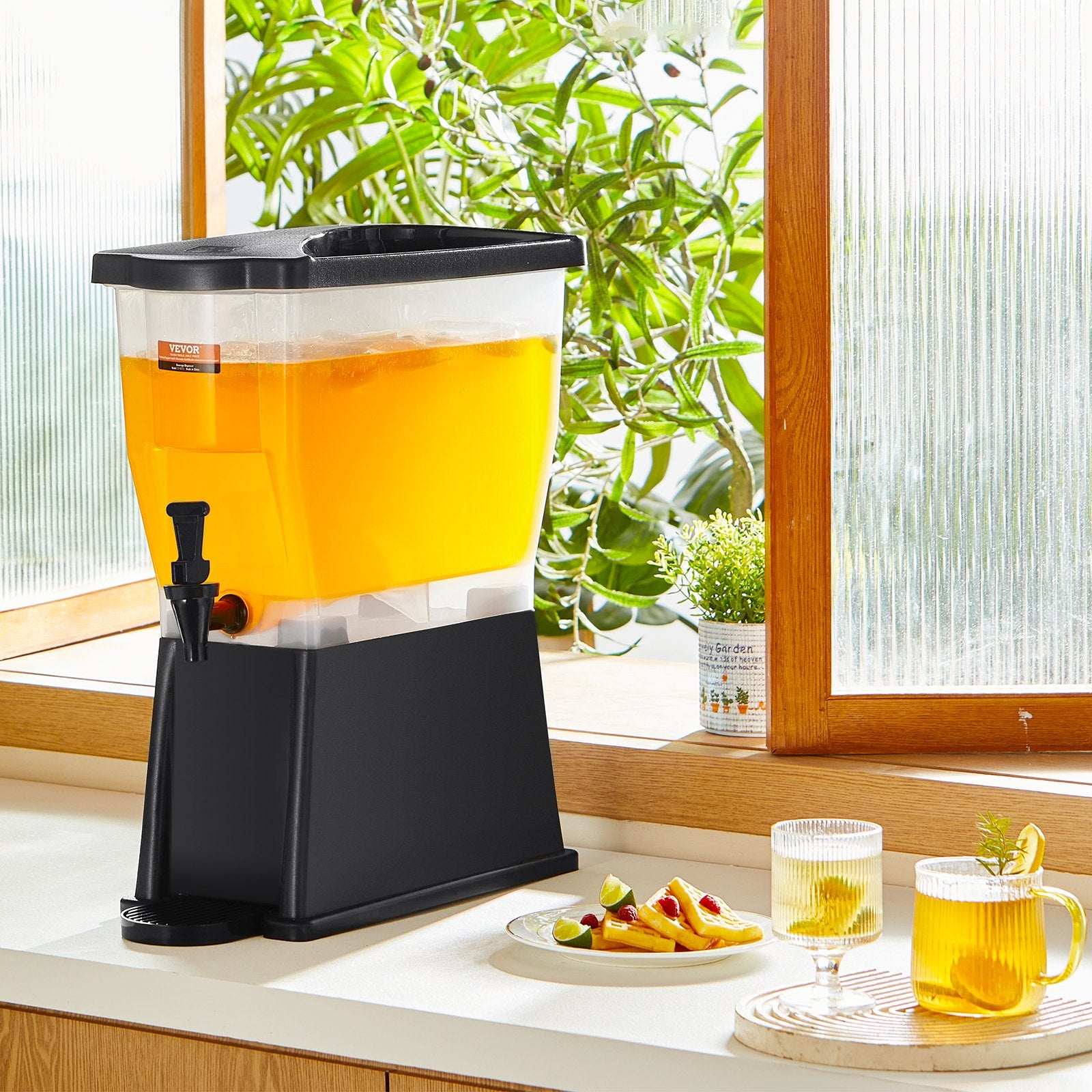 Food Dehydrators: VEVOR Beverage Dispenser, 3 Gallon Drink Dispenser for Parties, Plastic Juice Dispenser with Stand Spigot Lid, Iced Tea Lemonade Juice Water Dispenser, for Restaurants, Hotels, Parties