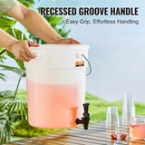 Food Storage: VEVOR Beverage Dispenser, 5 Gallon Drink Dispensers for Parties, Plastic Juice Dispenser with Spigot and Lid, Iced Tea Lemonade Juice Water Dispenser, for Restaurants, Hotels, Parties