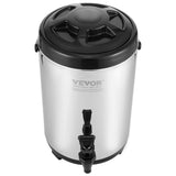 Drinkware: VEVOR Stainless Steel Insulated Beverage Dispenser, 7.6 Liter, Thermal Hot and Cold Drink Server Dispenser with Spigot Handle, Food-grade for Hot Tea Coffee Water Restaurant Drink Shop