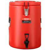 Drinkware: VEVOR Stainless Steel Insulated Beverage Dispenser, 17.2 Liter, Thermal Hot and Cold Drink Server Dispenser with Spigot Handle, Food-grade for Hot Tea Coffee Water Restaurant Drink Shop