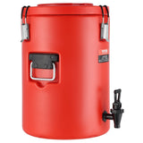 Drinkware: VEVOR Stainless Steel Insulated Beverage Dispenser, 17.2 Liter, Thermal Hot and Cold Drink Server Dispenser with Spigot Handle, Food-grade for Hot Tea Coffee Water Restaurant Drink Shop
