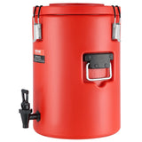 Drinkware: VEVOR Stainless Steel Insulated Beverage Dispenser, 17.2 Liter, Thermal Hot and Cold Drink Server Dispenser with Spigot Handle, Food-grade for Hot Tea Coffee Water Restaurant Drink Shop