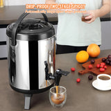 Vibration Exercise Machines: VEVOR Stainless Steel Insulated Beverage Dispenser, 6 Liter, Thermal Hot and Cold Drink Server Dispenser with Spigot Handle, Food-grade for Hot Tea Coffee Water Restaurant Drink Shop