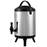 Vibration Exercise Machines: VEVOR Stainless Steel Insulated Beverage Dispenser, 6 Liter, Thermal Hot and Cold Drink Server Dispenser with Spigot Handle, Food-grade for Hot Tea Coffee Water Restaurant Drink Shop