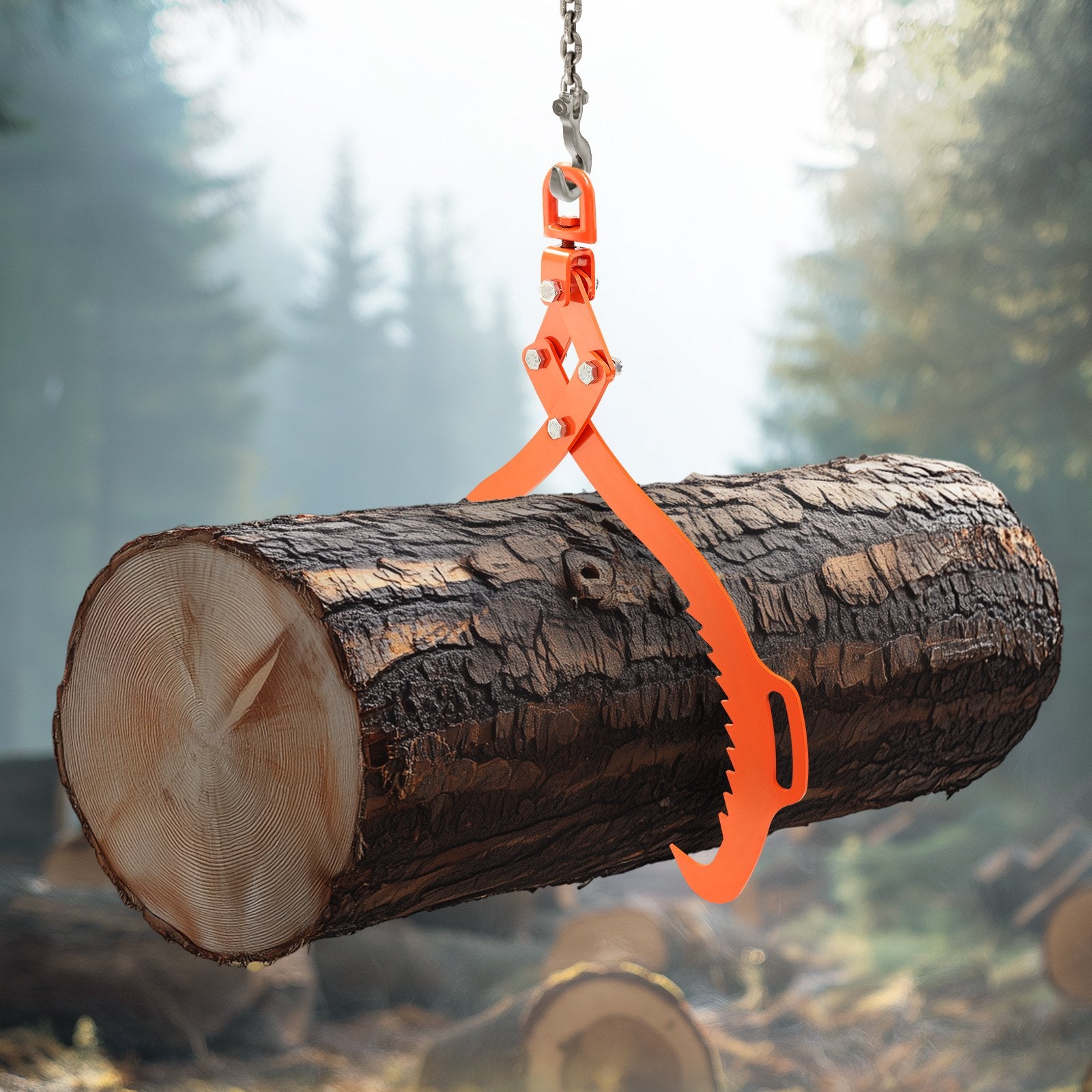 Filing & Organisation: VEVOR 32in Log Lifting Tongs, 2-Claw Log Tongs, Heavy Duty Steel Log Grapple, 1543LBS Lifting Capacity, Swivel Log Graper Timber, Eagle Claw Design, Log Skidding Tongs for Trucks, Tractors, Forklifts