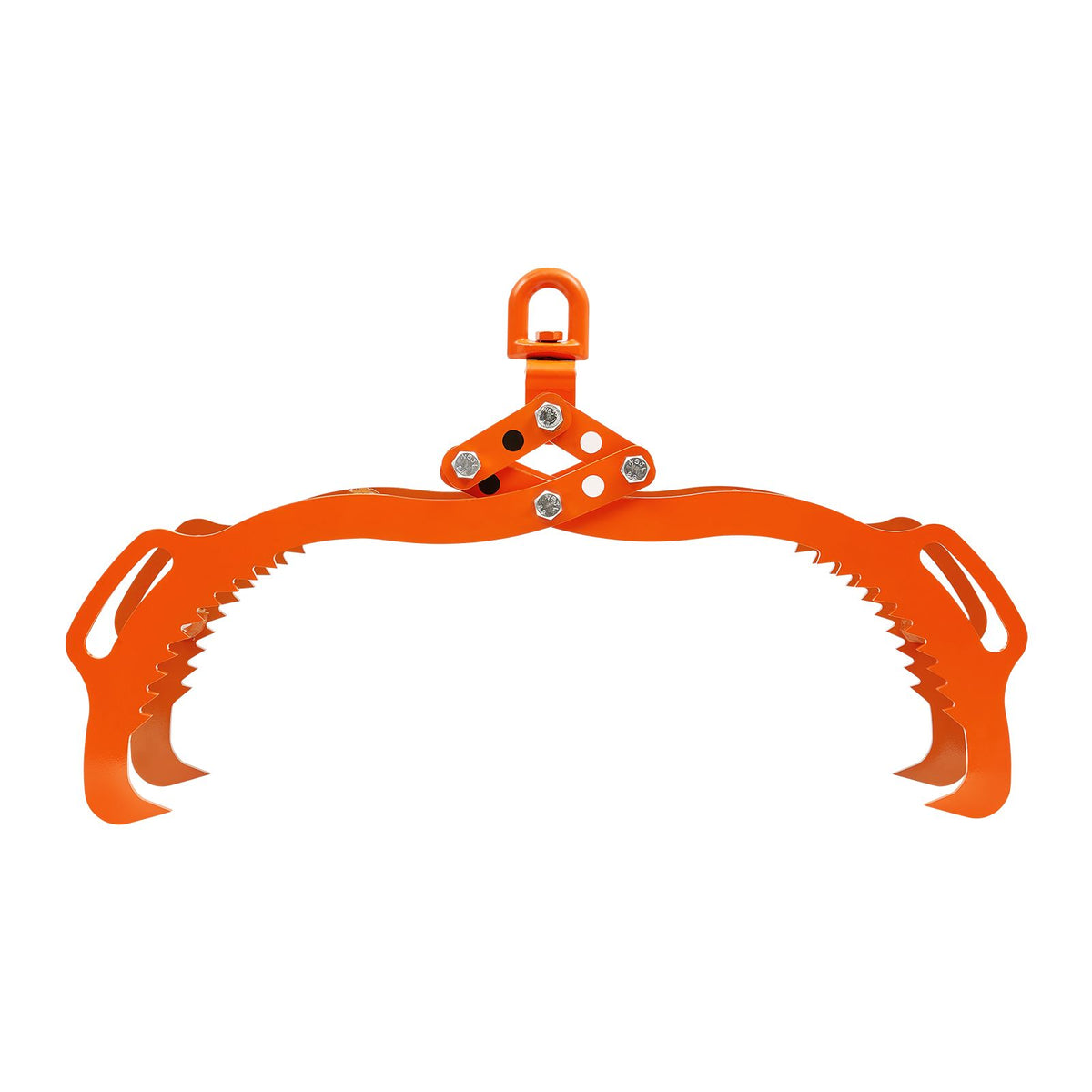 32in Log Lifting Tongs, 4-Claw Log Tongs, Heavy Duty Steel Log Grapple, 2200LBS Lifting Capacity, Swivel Log Graper Timber, Eagle Claw Design, Log Skidding Tongs for Trucks, Tractors, Forklifts