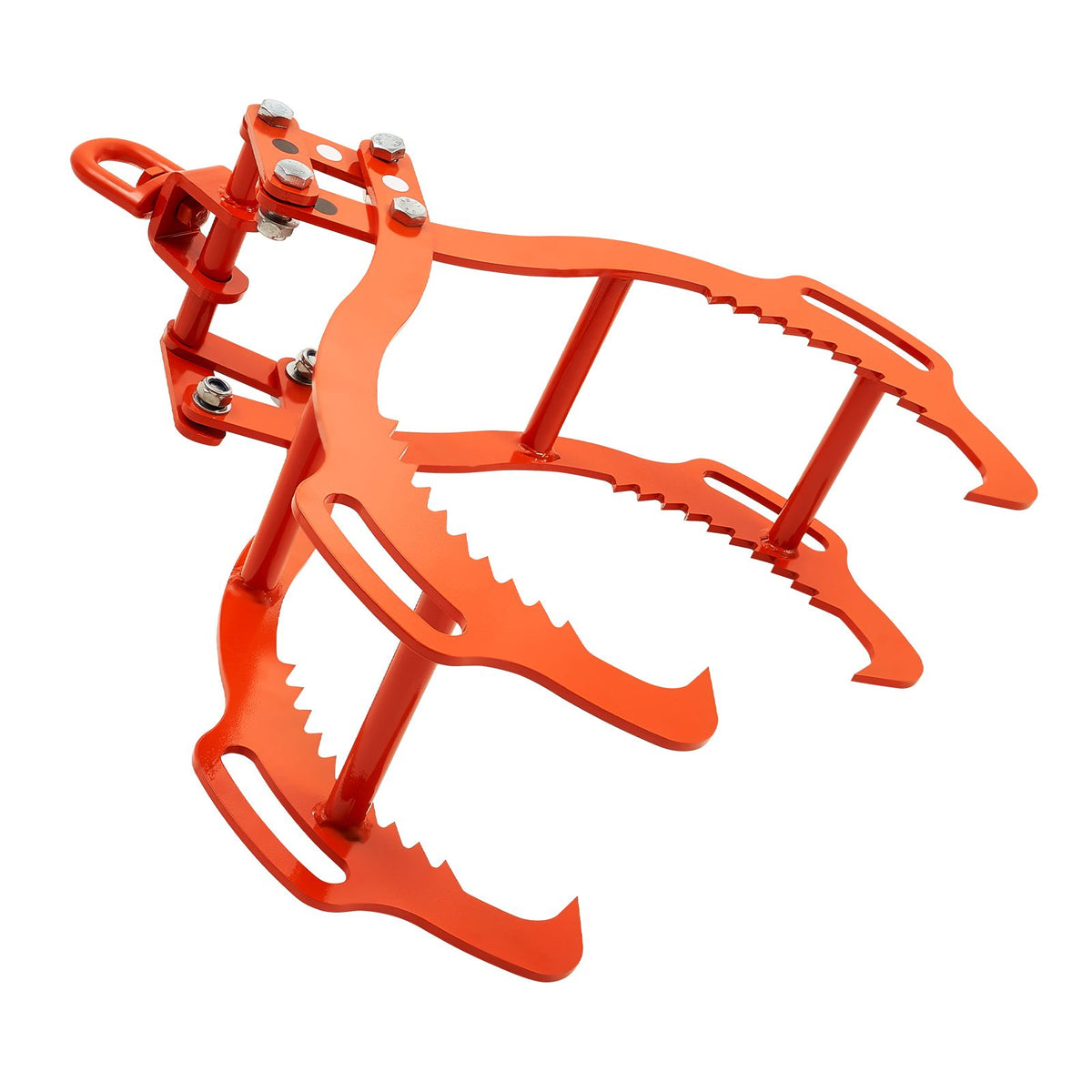 36in Log Lifting Tongs, 4-Claw Log Tongs, Heavy Duty Steel Log Grapple, 3300LBS Lifting Capacity, Swivel Log Graper Timber, Eagle Claw Design, Log Skidding Tongs for Trucks, Tractors, Forklifts