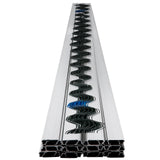 Gardening Tools: VEVOR Spring Wire and Lock Channel, 2m Spring Lock & U-Channel Bundle for Greenhouse, 40 Packs PE Coated Spring Wire & Aluminum Alloy Channel,Plastic Poly Film or Shade Cloth Attachment with Screw