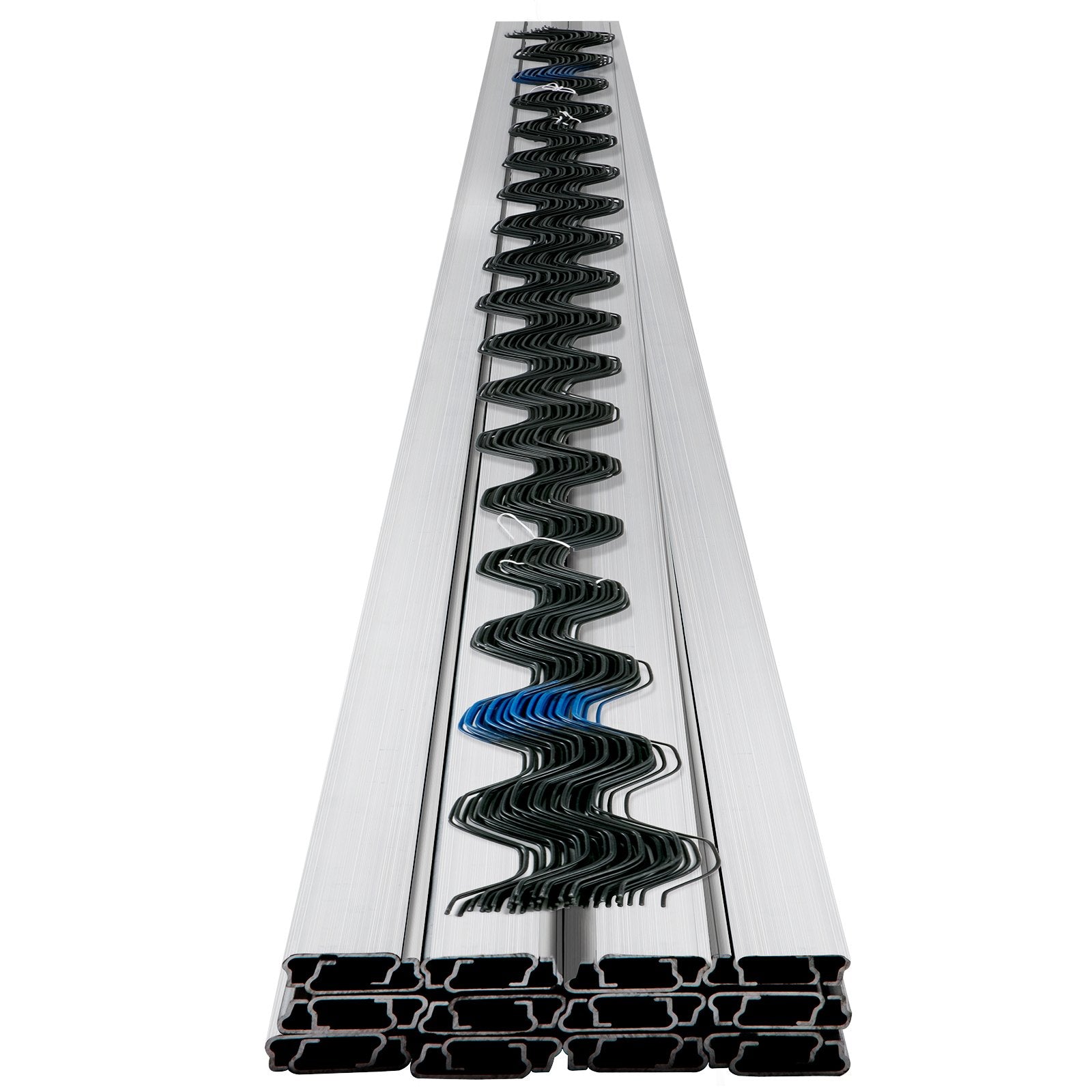 Automotive Repair & Speciality Tools: VEVOR Spring Wire and Lock Channel, 2m Spring Lock & U-Channel Bundle for Greenhouse, 50 Packs PE Coated Spring Wire & Aluminum Alloy Channel, Plastic Poly Film or Shade Cloth Attachment with Scre