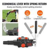 Evaporative Coolers: VEVOR Hydraulic Log Splitter Valve 1 Spool, 25 GPM Hydraulic Directional Control Valve, 3626PSI Hydraulic Loader Valve, Hydraulic Joystick Control Valve for Small Tractors, Loaders, Log Splitter