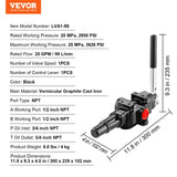 Evaporative Coolers: VEVOR Hydraulic Log Splitter Valve 1 Spool, 25 GPM Hydraulic Directional Control Valve, 3626PSI Hydraulic Loader Valve, Hydraulic Joystick Control Valve for Small Tractors, Loaders, Log Splitter