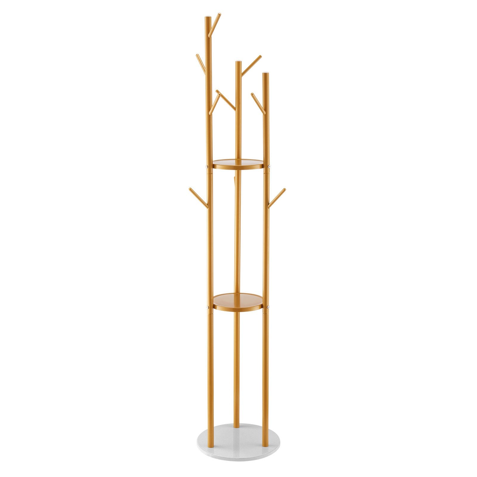 Clothing & Wardrobe Storage: VEVOR Coat Rack, Freestanding Coat Rack Stand with Quartz Stone Base & 9 Hooks, Free Standing Hall Coat Tree for Entryway, Bedroom, Office, Living Room, Modern Clothes Hanger for Coat, Hat, Scarf, Bag