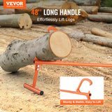 Laminators: VEVOR Timberjack, 48 in, Heavy Duty Log Lifter with Metal Handle, Log Roller with Adjustable Cant Hook, Logging Tools Log Jack for Logs Ups to 15" Dia, Timber Jack for Rolling Cutting Lifting Logs