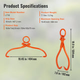 Mobility & Accessibility: VEVOR Log Skidding Tongs, 18 inch 2 Claw Log Lifting Tongs, Heavy Duty Steel Lumber Skidding Tongs, 772 lbs/350 kg Loading Capacity, Log Lifting, Handling, Dragging & Carrying Tool