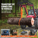 Mobility & Accessibility: VEVOR Log Skidding Tongs, 45.7cm 2 Claw Log Lifting Tongs, Heavy Duty Rotating Steel Lumber Skidding Tongs, 350 kg Loading Capacity, Log Lifting, Handling, Dragging & Carrying Tool