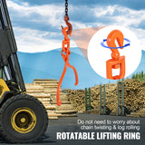 Mobility & Accessibility: VEVOR Log Skidding Tongs, 45.7cm 2 Claw Log Lifting Tongs, Heavy Duty Rotating Steel Lumber Skidding Tongs, 350 kg Loading Capacity, Log Lifting, Handling, Dragging & Carrying Tool