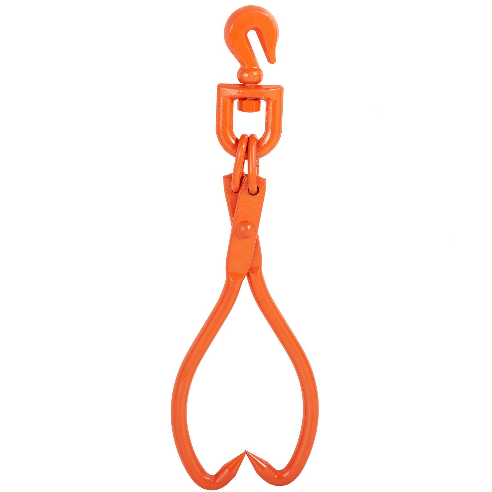 Log Skidding Tongs, 45.7cm 2 Claw Log Lifting Tongs, Heavy Duty Rotating Steel Lumber Skidding Tongs, 350 kg Loading Capacity, Log Lifting, Handling, Dragging & Carrying Tool
