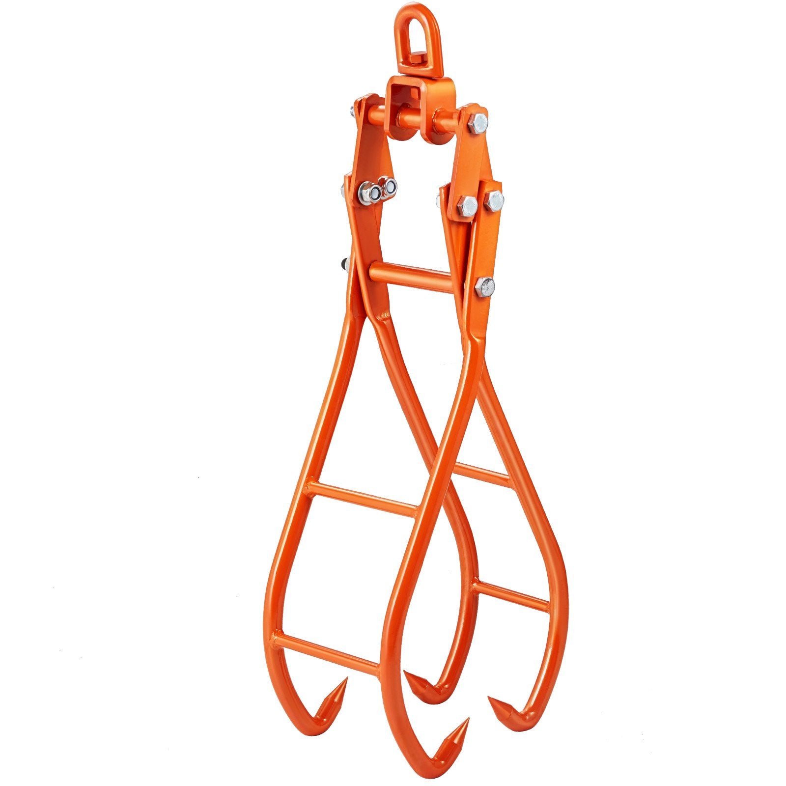 Building Materials: VEVOR Timber Claw Hook, 28 inch 4 Claw Log Grapple for Logging Tongs, Swivel Steel Log Lifting Tongs, Eagle Claws Design with 2205 lbs/1000 kg Loading Capacity for Tractors, ATVs, Trucks, Forklifts