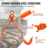 Mobility & Accessibility: VEVOR Log Skidding Tongs, 81.3cm 2 Claw Log Lifting Tongs, Heavy Duty Steel Lumber Skidding Tongs, 700 kg Loading Capacity, Log Lifting, Handling, Dragging & Carrying Tool