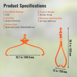 Mobility & Accessibility: VEVOR Log Skidding Tongs, 81.3cm 2 Claw Log Lifting Tongs, Heavy Duty Rotating Steel Lumber Skidding Tongs, 700 kg Loading Capacity, Log Lifting, Handling, Dragging & Carrying Tool