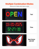 Computer Monitors & Accessories: VEVOR 27x14in Programmable LED Sign Digital Scrolling Display Board P5 Fullcolor