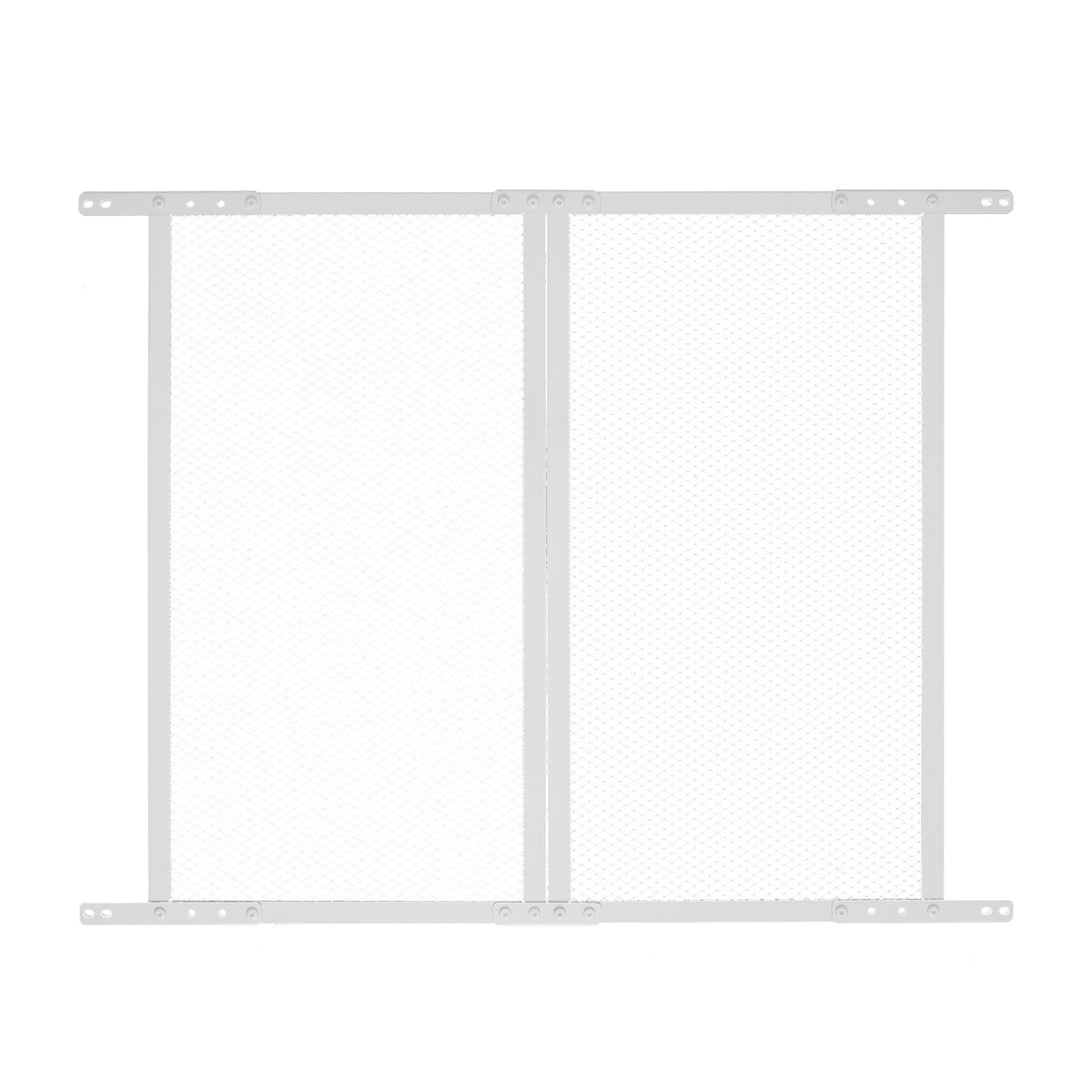 RV Screen Door Protector, 800 x 723.9 mm Door Grille, Easy to Install and Disassemble, Reinforced Breathable Protective Mesh, Aluminum Alloy Camper RV Entry Protector for Pet Protection, White