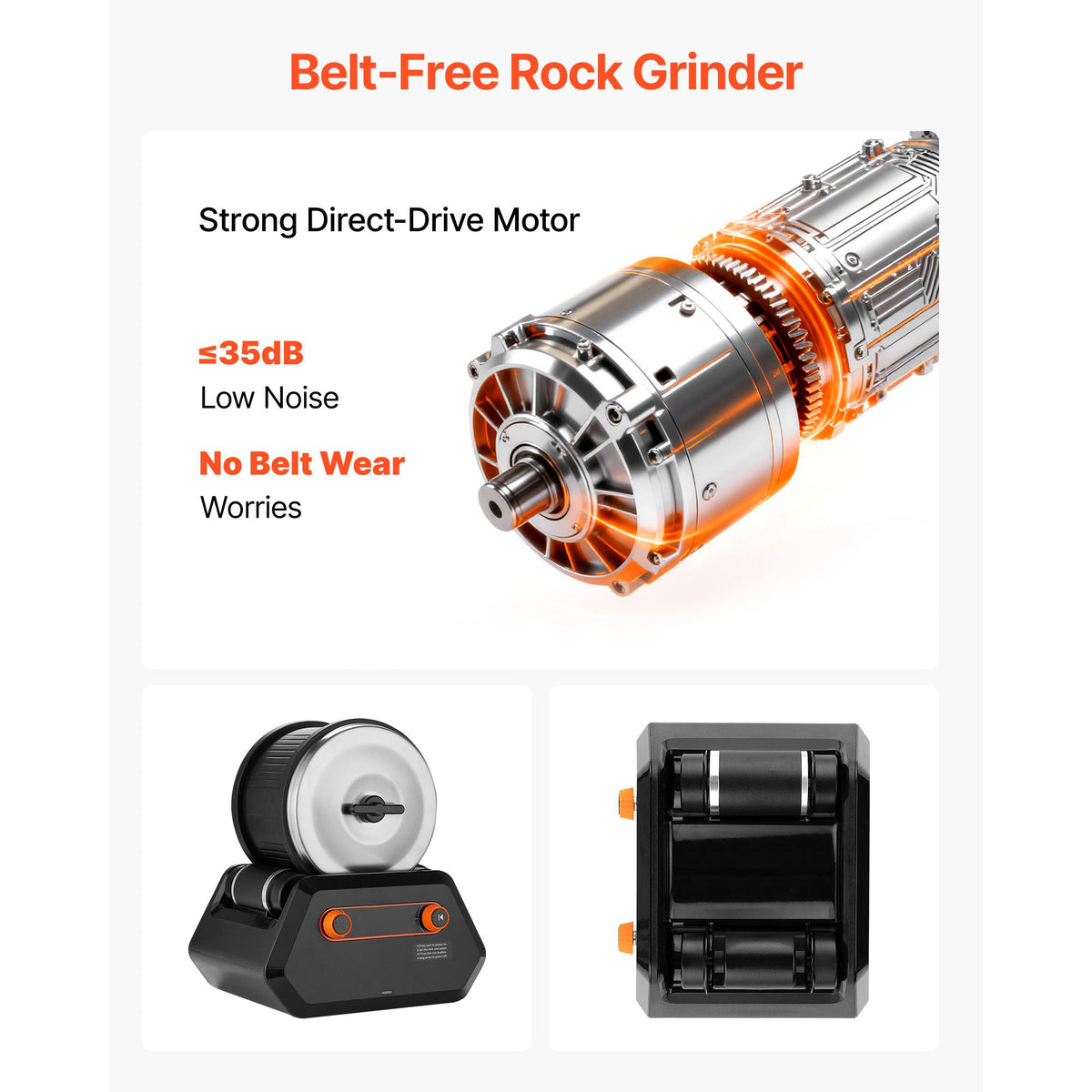 Rock Tumbler Kit, 3 lbs Rock Polishing Kit, 4 Speed Settings 9-Day Polishing Timer Stone Polishing Kit, Rock Polisher with Rough Gemstones and Polishing Grits, Rock Polisher for Adults Kids