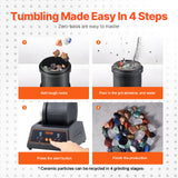 Speciality Appliances: VEVOR Rock Tumbler Machine 4 lbs Rock Polishing Kit 9 Speed 9-Day Timer Steel