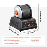 Speciality Appliances: VEVOR Rock Tumbler Machine 4 lbs Rock Polishing Kit 9 Speed 9-Day Timer Steel