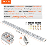 Cross Bar: VEVOR E Track Tie-Down Rail Kit, 24PCS 1524 mm E-Tracks Set Includes 8 Steel Rails & 8 O-Rings & 8 Tie-Offs with D-Ring, Versatile Trailer Securing Accessories for Cargo Motorcycles Bikes, 816 kg Load