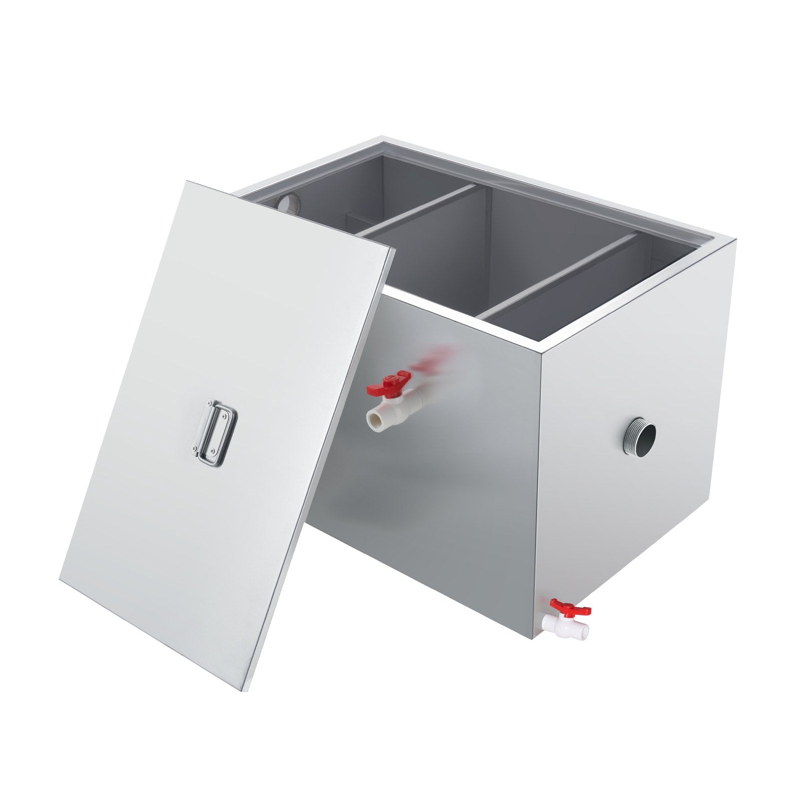 Farm Equipment: VEVOR Commercial Grease Trap, 40 LBS Grease Interceptor, Side Inlet Interceptor, Under Sink Stainless Steel Grease Trap, 10 GPM Waste Water Oil-water Separator, for Restaurant Canteen Home Kitchen