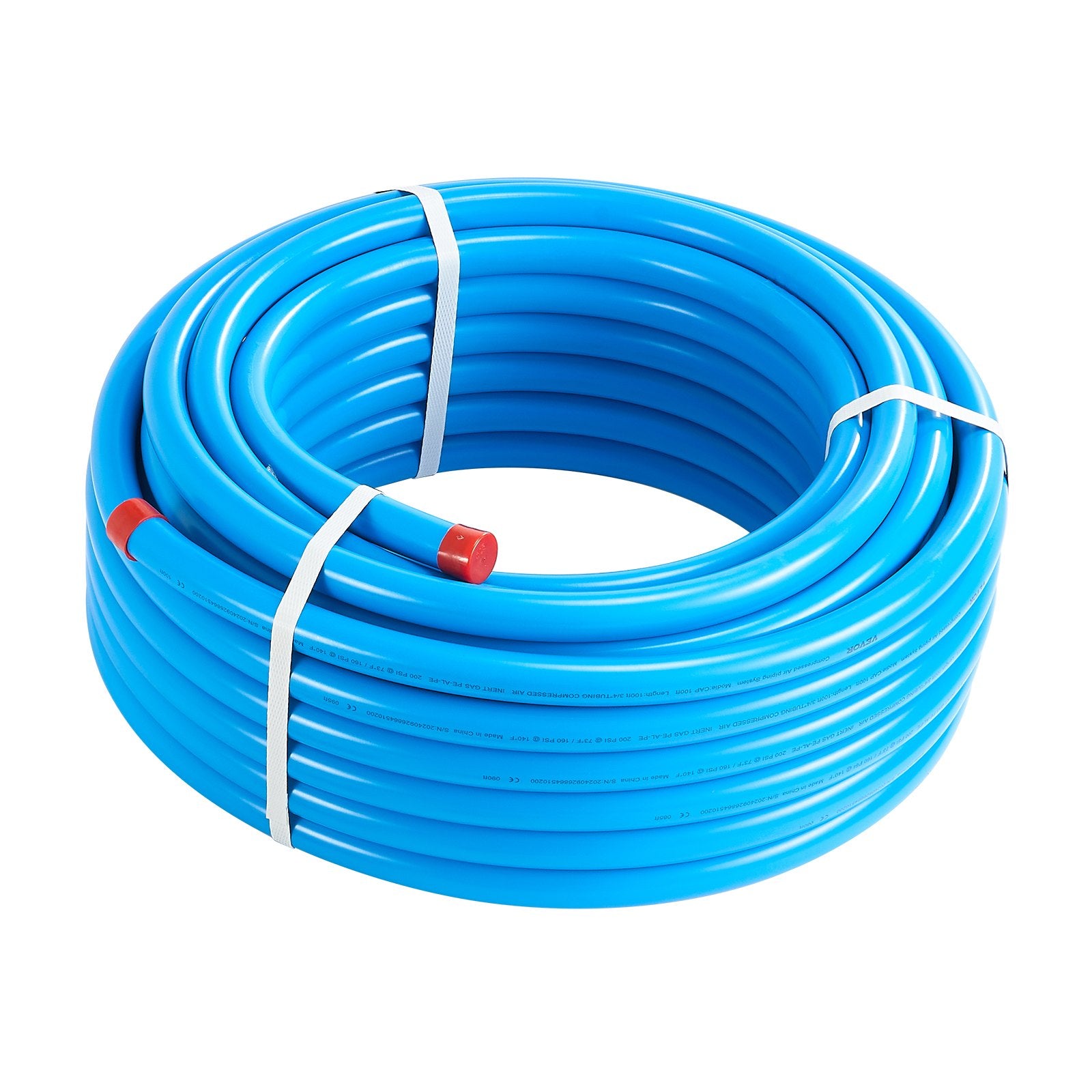 Air Compressors: VEVOR Air Compressor Line Kit, 100FT x 3/4", HDPE-Aluminum Compressed Air Piping System, Leak-Proof, Pressure-Resistant & Easy-to-Install, Compressed Air Line Tubing Kit for Garages Workshops, Blue