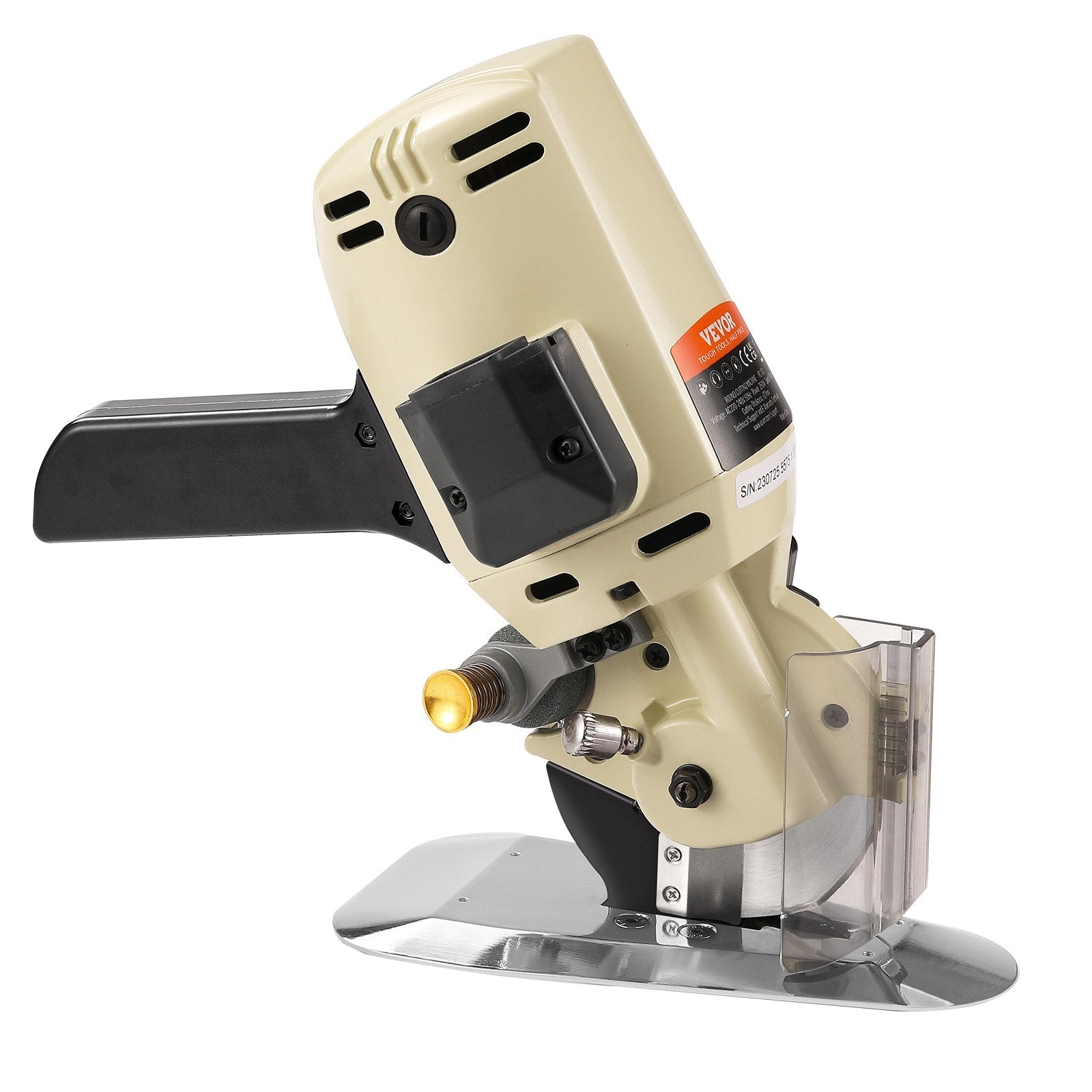 Chainsaws: VEVOR Fabric Cutter, 250W Electric Rotary Fabric Cutting Machine, 1.1" Cutting Thickness, Octagonal Knife, with Replacement Blade and Sharpening Stones, for Multi-Layer Cloth Fabric Leather