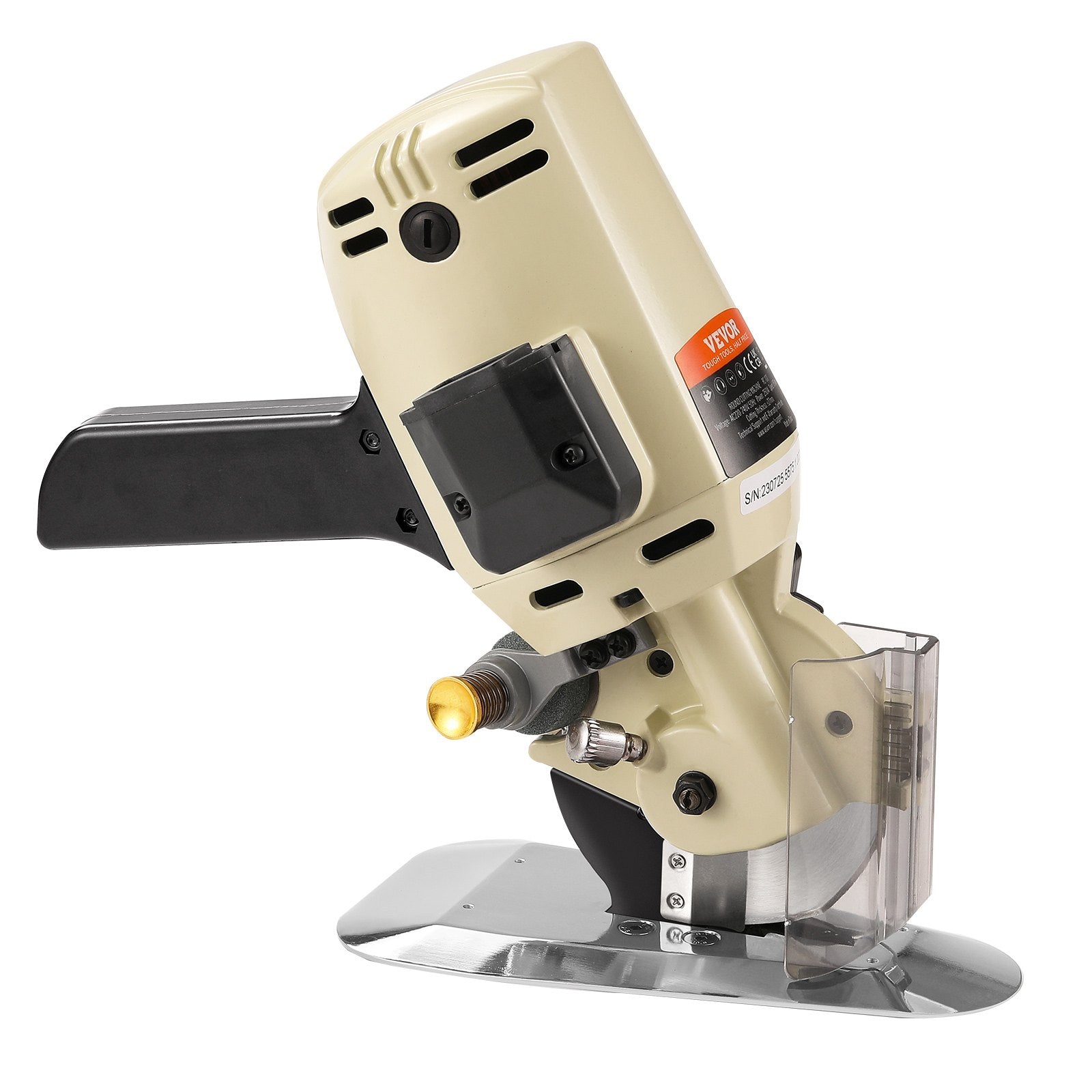 Chainsaws: VEVOR Fabric Cutter, 250W Electric Rotary Fabric Cutting Machine, 1.1" Cutting Thickness, Octagonal Knife, with Replacement Blade and Sharpening Stones, for Multi-Layer Cloth Fabric Leather