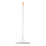 Lawn Rollers: VEVOR Landscape Rake, 914 mm Wide Head 2590 mm Handle, Large Heavy Duty Aluminum Landscaping Leaf Rake Tool, Asphalt Level for Loosening Soil, Garden & Yard, Pond Gravel & Beach Lawn Care, 15.8m Rope