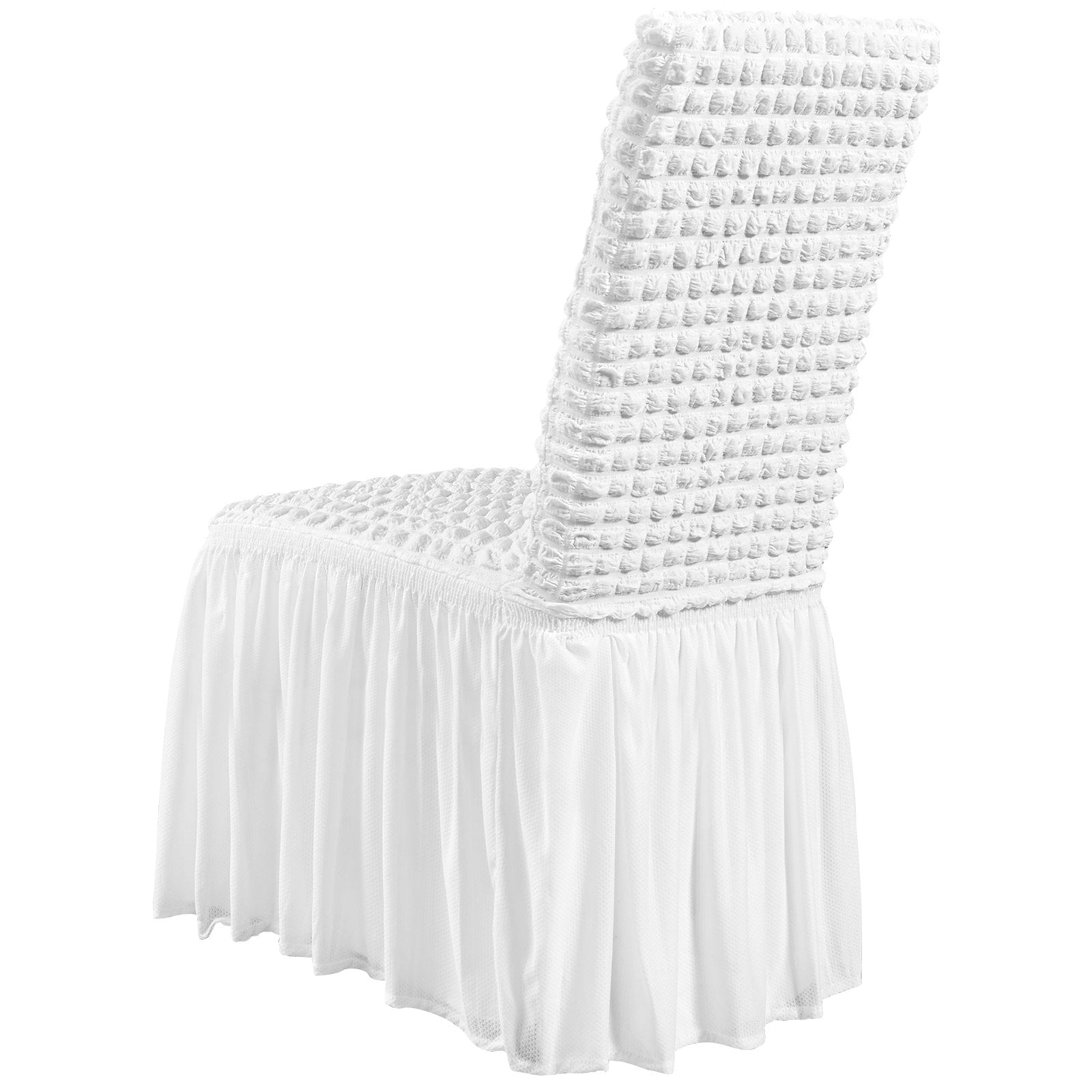 Women's Uggs & Slippers: VEVOR Stretch Spandex Folding Chair Covers, Universal Fitted Chair Cover with Skirt, Removable Washable Protective Slipcovers, for Wedding, Holiday, Banquet, Party, Celebration, Dining (4 PCS White)