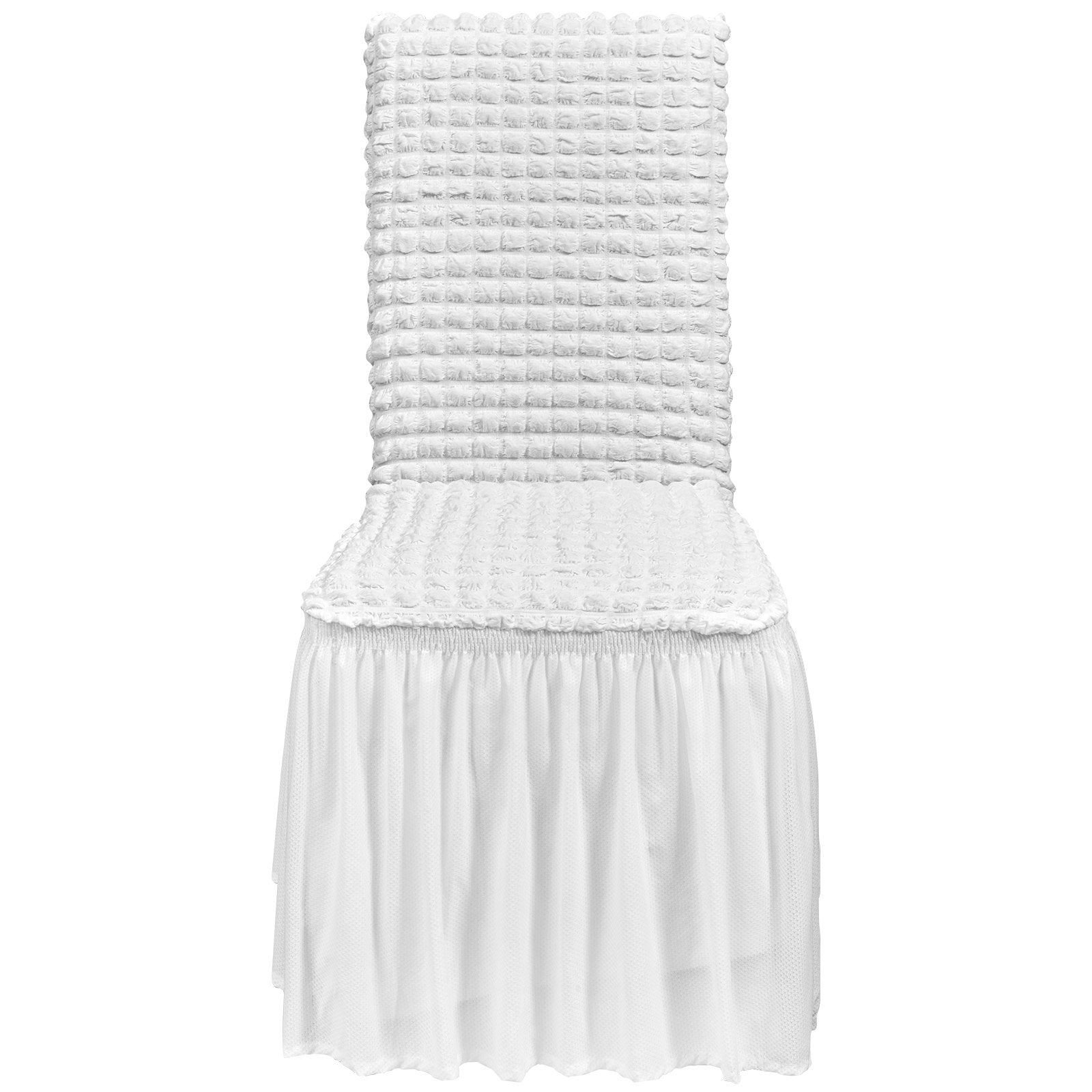 Women's Uggs & Slippers: VEVOR Stretch Spandex Folding Chair Covers, Universal Fitted Chair Cover with Skirt, Removable Washable Protective Slipcovers, for Wedding, Holiday, Banquet, Party, Celebration, Dining (4 PCS White)