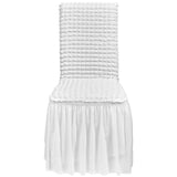 Women's Uggs & Slippers: VEVOR Stretch Spandex Folding Chair Covers, Universal Fitted Chair Cover with Skirt, Removable Washable Protective Slipcovers, for Wedding, Holiday, Banquet, Party, Celebration, Dining (4 PCS White)