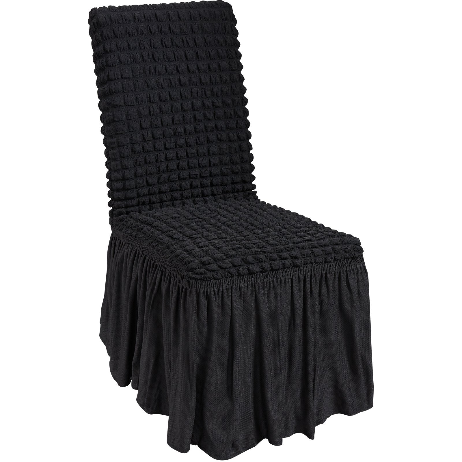 Wedding Favours: VEVOR Stretch Spandex Folding Chair Covers, Universal Fitted Chair Cover with Skirt, Removable Washable Protective Slipcovers, for Wedding, Holiday, Banquet, Party, Celebration, Dining (4 PCS Black)