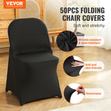 Women's Uggs & Slippers: VEVOR Stretch Spandex Folding Chair Covers, Universal Fitted Chair Cover, Removable Washable Protective Slipcovers, for Wedding, Holiday, Banquet, Party, Celebration, Dining (50PCS Black)