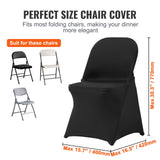Women's Uggs & Slippers: VEVOR Stretch Spandex Folding Chair Covers, Universal Fitted Chair Cover, Removable Washable Protective Slipcovers, for Wedding, Holiday, Banquet, Party, Celebration, Dining (50PCS Black)