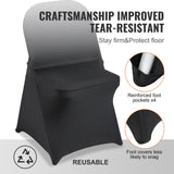 Women's Uggs & Slippers: VEVOR Stretch Spandex Folding Chair Covers, Universal Fitted Chair Cover, Removable Washable Protective Slipcovers, for Wedding, Holiday, Banquet, Party, Celebration, Dining (50PCS Black)