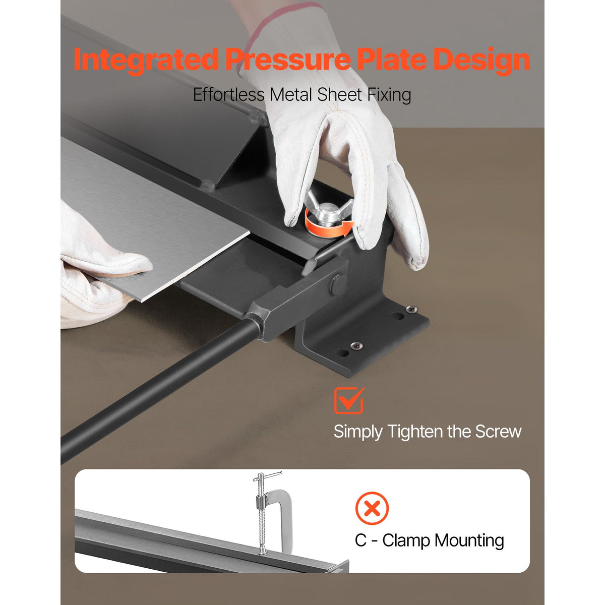 Box and Pan Brake, 762 mm Sheet Metal Bending Brake, 18-Gauge Capacity, 0-135 Degree Adjustable, Metal Bender Machine, No Wobbling, Heavy-Duty Aluminum Folder for Precise Batch Bending